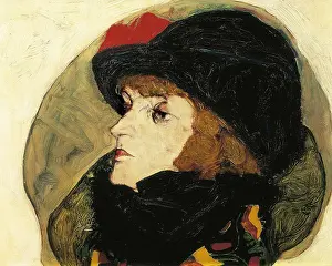 Viennese Prints: SCHIELE, Egon (1890-1918). Portrait of Ida Roessler