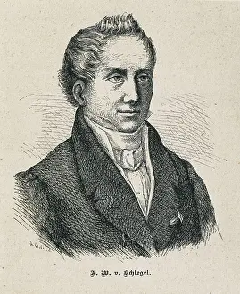 Colorportrait Prints: SCHLEGEL, August Wilhelm von (1767-1845)