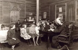 Images Dated 6th August 2009: School in session - Sunset School