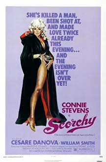 Connie Prints: SCORCHY, US poster art, Connie Stevens, 1976