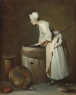 Cleaning Prints: The Scullery Maid, by Jean-Simeon Chardin