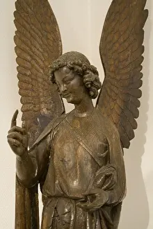 Angelic Prints: One sculpture from the group known as 'Anges d'Humbert'