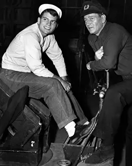 Patrick Prints: THE SEA CHASE, John Wayne, Pat Wayne, 1954.. Courtesy: CSU Archives / Everett Collection