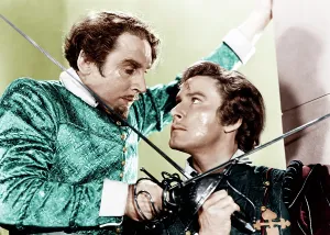 Villain Prints: THE SEA HAWK, from left: Henry Daniell, Errol Flynn, 1940