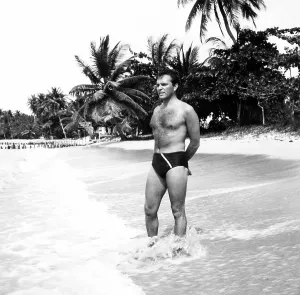 Swim Trunks Prints: SEA WIFE, Richard Burton, on location