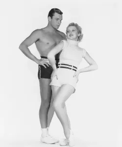 Exercising Prints: SEARCH FOR BEAUTY, from left: Buster Crabbe, Ida Lupino, 1934