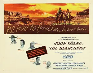 Natalie Prints: THE SEARCHERS, John Wayne, Natalie Wood, Vera Miles, Jeffrey Hunter, Ward Bond, 1956