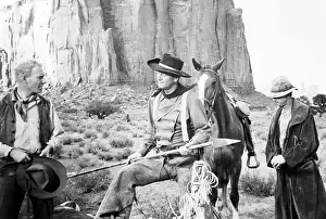 Images Dated 9th March 2016: THE SEARCHERS, from left: Harry Carey Jr. John Wayne, 1956
