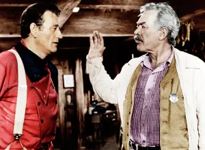 September Prints: THE SEARCHERS, from left: John Wayne, Ward Bond, 1956