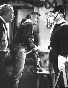 Western Clothing Prints: THE SEARCHERS, Ward Bond, John Wayne, Patrick Wayne, 1956
