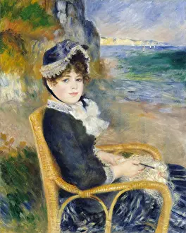 Backdrop Prints: By the Seashore, by Auguste Renoir