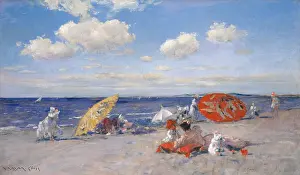 Shore Prints: AT THE SEASIDE, by William Merritt Chase
