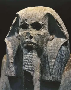 Saqqara Prints: Seated statue of King Djoser. 2611 BC