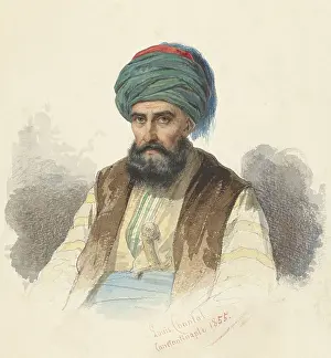 Orientalism Prints: Seated Turk with a Dagger in his Belt