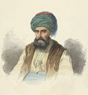 Orientalism Prints: Seated Turk with a Dagger in his Belt