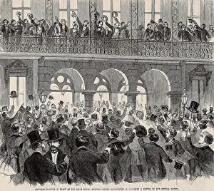 Celebration Prints: Secession meeting in front of Mills House