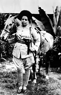 Ethiopia Prints: Second Italo-Ethiopian War. Women were recruited for the Ethiopian Army after the country was invaded by Italy