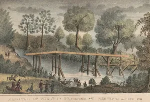 Armies Prints: Second Seminole War, 1835-42. Battle of Ouithlacoochie