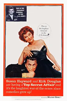 Kirk Prints: TOP SECRET AFFAIR, top left: Kirk Douglas