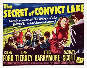 Tierney Prints: THE SECRET OF CONVICT LAKE, US poster art