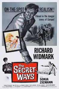 Widmark Prints: THE SECRET WAYS, US poster, Richard Widmark (top)