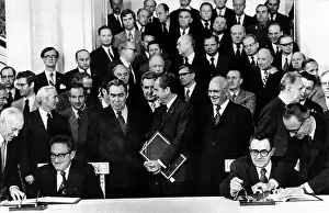Kissinger Prints: Secretary of State Henry Kissinger (seated left)