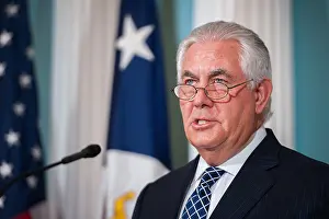 Businessman Prints: US Secretary of State Rex Tillerson speaks at the 2016 International Religious Freedom Report