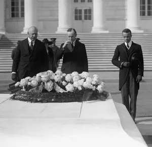 First Family Prints: Secretary of War John Weeks, President Calvin Coolidge