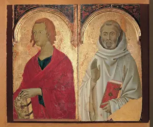 Segna di Bonaventura, Polyptych with Saints (St John the Evangelist, St Romuald, St Paul and Mary), 1298 - 1331, 14th Century, painting on wooden board, Italy, Tuscany, Siena