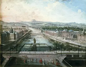 17th C Prints: The Seine seen from Place Dauphine