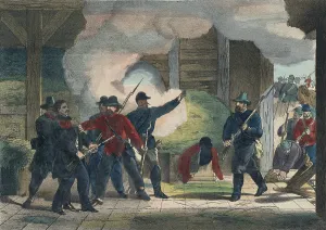 Assassination Prints: Seizure and death of the murderer