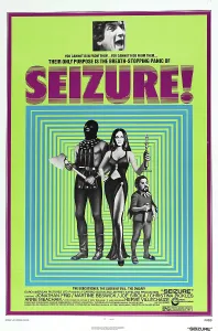 Jonathan Prints: SEIZURE, US poster, top photo: Jonathan Frid, center far right: Herve Villechaize, 1974
