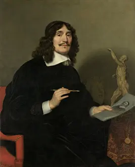 1650s Prints: Self-Portrait of an Artist, by Gerard van Honthorst