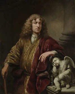 Ferdinand Prints: Self-Portrait, by Ferdinand Bol, 1669, Dutch painting, oil on canvas
