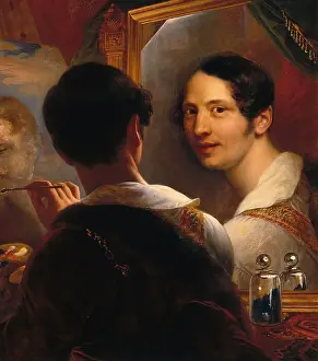 Paint Prints: Self portrait, by Ferdinando Cavalleri