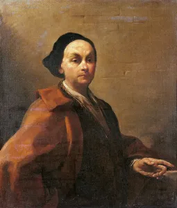 Headwear Prints: Self portrait, by Giuseppe Maria Crespi know as Spagnuolo (or Spagnolo)