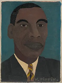 Folk Art Prints: SELF-PORTRAIT II, by Horace Pippin