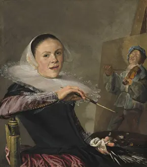 Expression Prints: Self-Portrait, by Judith Leyster, c