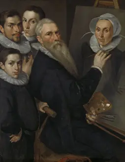 Palette Prints: Self Portrait of the Painter and his Family