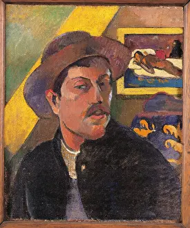 Self portrait, by Paul Gauguin, 1893 - 1894, 19th Century, oil on canvas, cm 46 x 38 - France, Ile de France, Paris, Muse dOrsay, RF1966-7. All