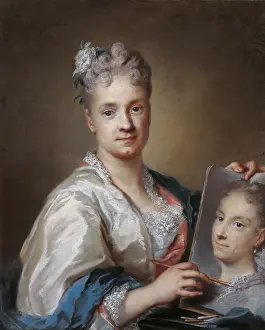 Skill Prints: Self portrait, by Rosalba Carriera