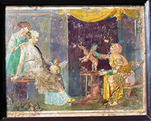 Curtain Prints: Seller of Cupids, by unknown artist