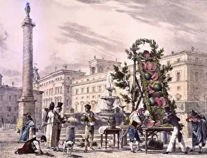 Seller Prints: Sellers of Cucumbers in COlonna Square