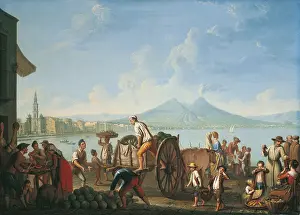Cart Prints: Sellers of Watermelons at the Harbour (Venditori di cocomeri al porto)