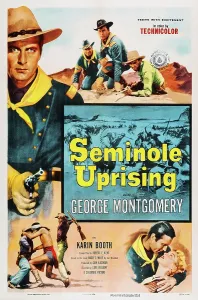 1955 Movies Prints: SEMINOLE UPRISING, US poster, George Montgomery (left)
