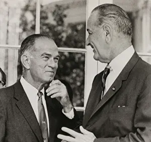 Opposition Prints: Sen. J. William Fulbright, and President Lyndon Johnson, June 15, 1966