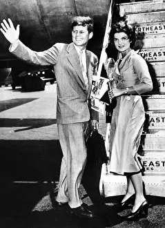 Engaged Prints: Sen. John Kennedy, waves as he and his fiance