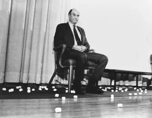Segregationists Prints: Sen. Strom Thurmond pelted with marshmallows after a speech at Carnegie-Mellon University