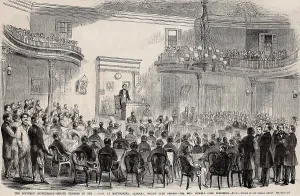 Wood Engraving Prints: Senate chamber of the Confederate States of America