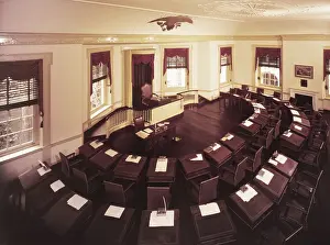 1790s Prints: The Senate Chamber was on the second floor of the State House in Philadelphia